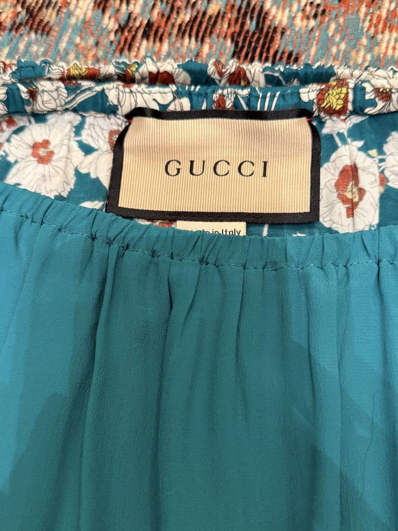 ☆GUCCI☆極美品☆2022☆フローラル☆ウエストゴム☆ロングスカート