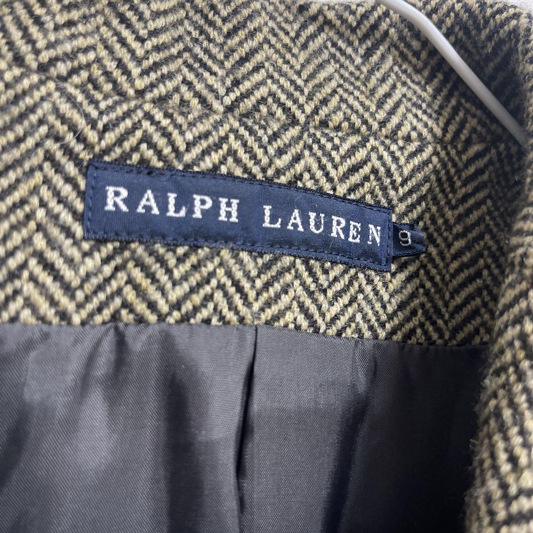 激安超特価 最大80%オフ  Ralph サイズ9 ヘリンボーンジャケット Lauren ジャケット・アウター