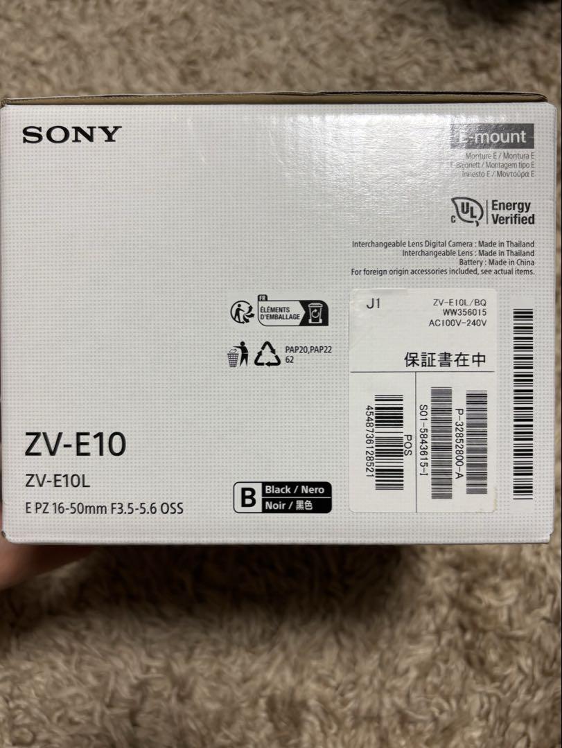 SONY ZV-E10 レンズ交換式　ミラーレスカメラ