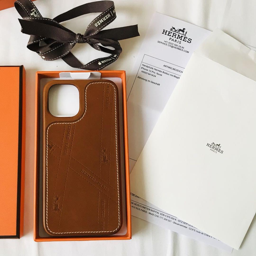 Hermès エルメス iPhone12 12Pro レザースマホケース