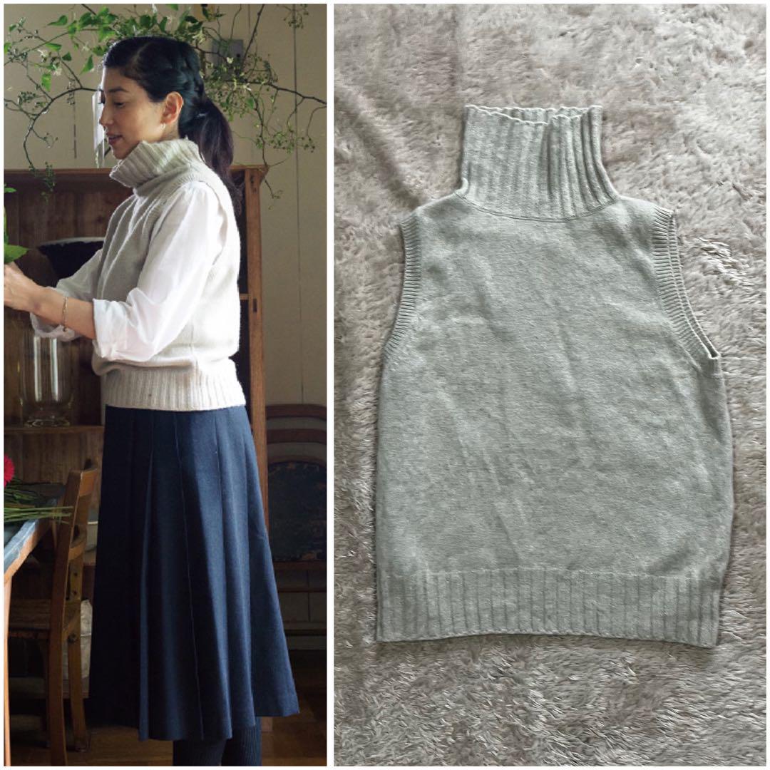 2019美品マーガレットハウエル☆カシミヤシルクロールネック
