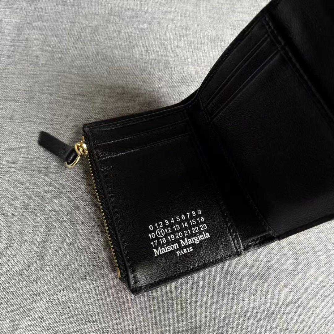 美品 メゾンマルジェラ　グラムスラム　三つ折り財布