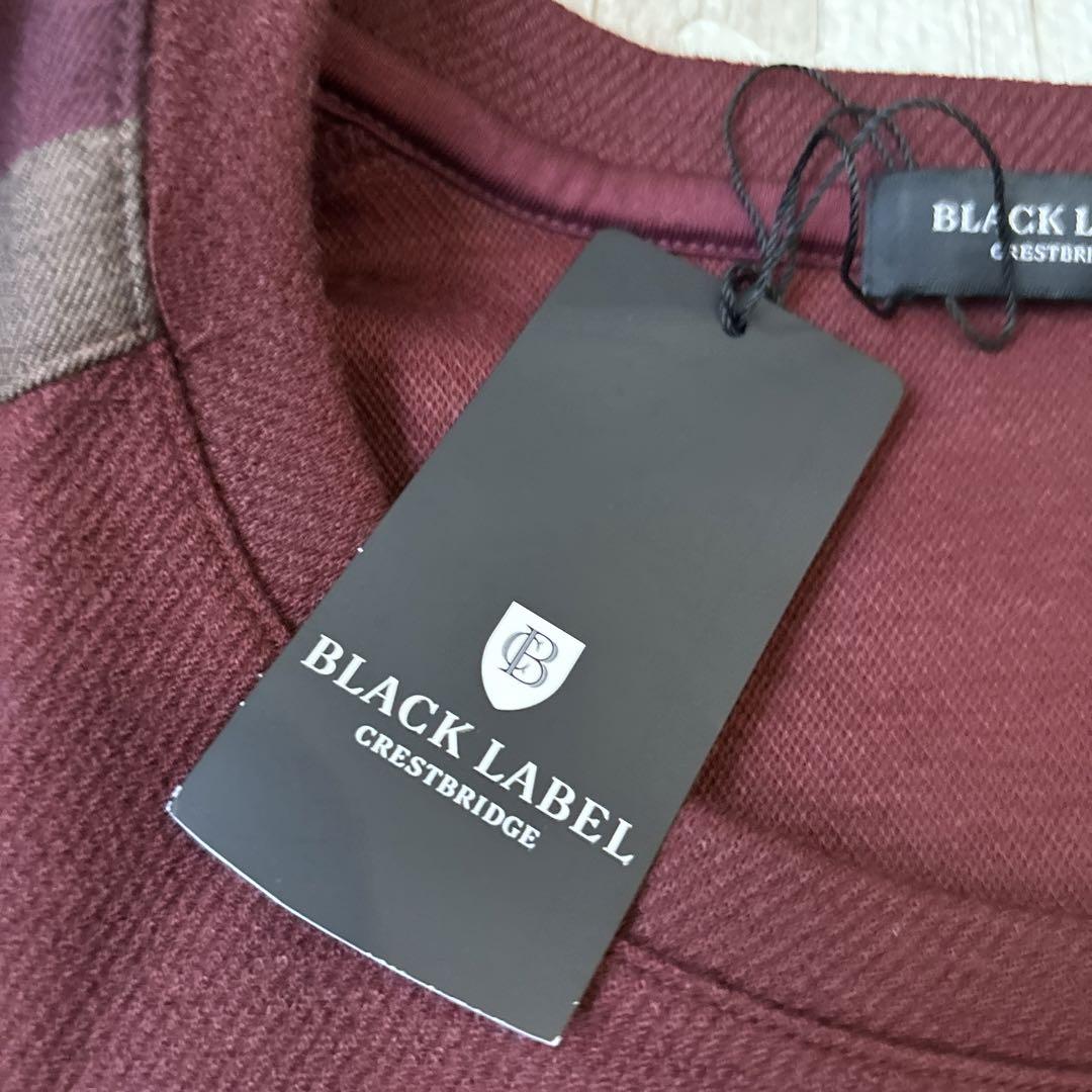 新品　BLACKLABELCRESTBRIDGE バーガンディ 長袖カットソー