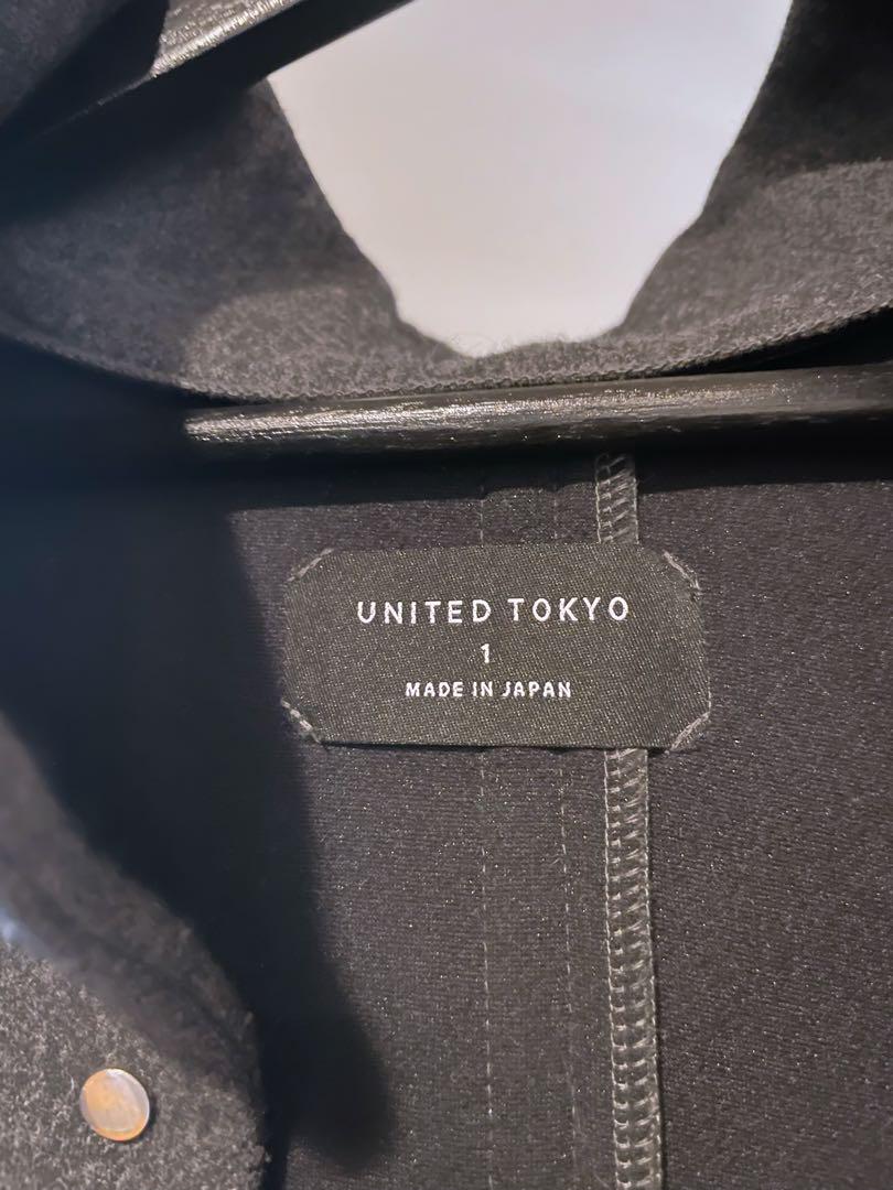 UNITED TOKYO ボンディングメルトンスタンドカラーコート
