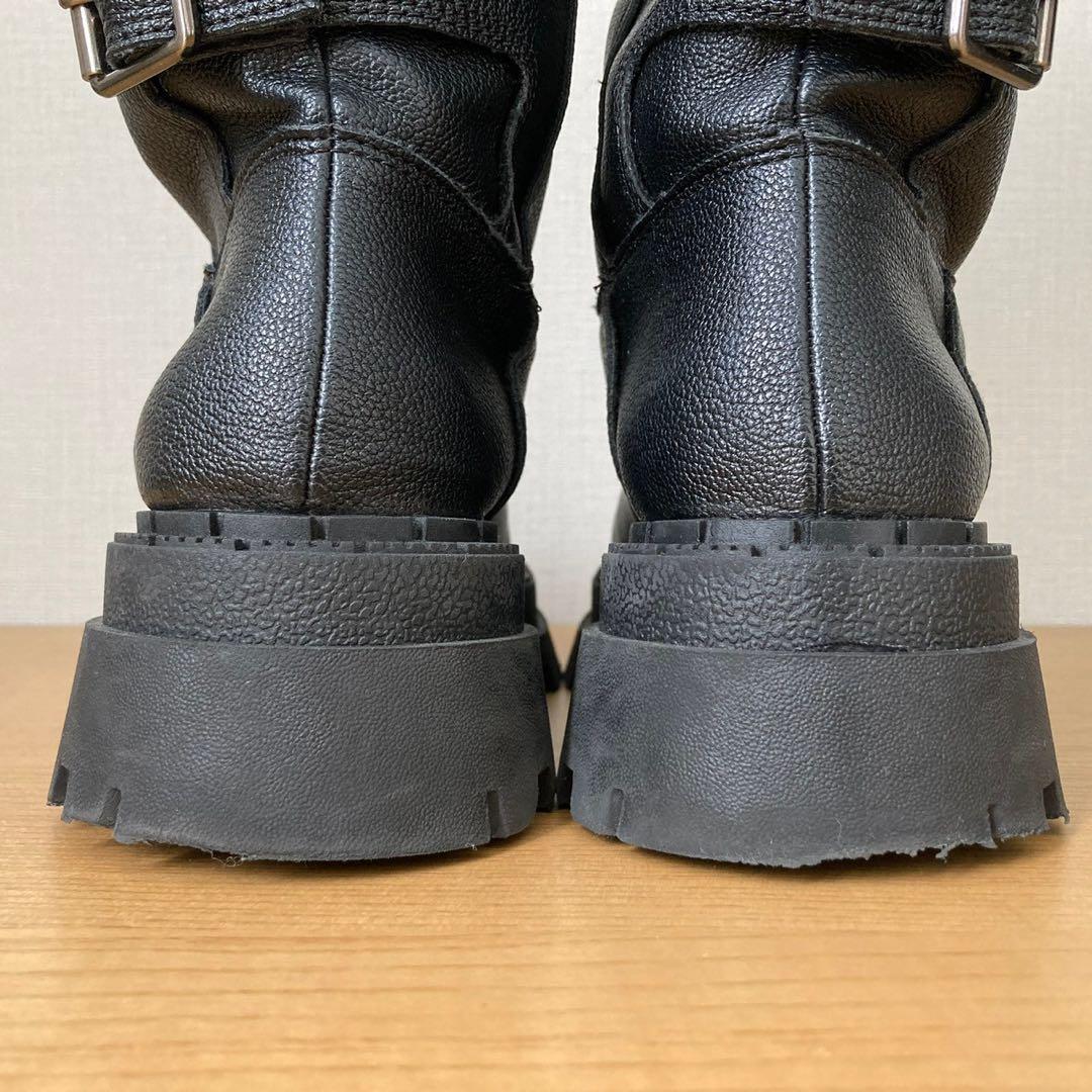 未使用級☆ZARA バックルエンジニアブーツ トラックソール 22.5