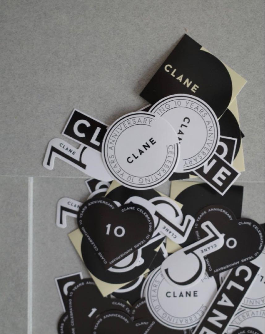CLANE ノベルティ ステッカー ルームウェア セット CLANE ステッカーセット 10周年記念シールセット クラネ