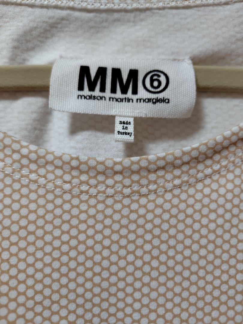 【Maison Margiela】ベージュコットンTシャツ MM6 Maison Margiela ベージュドットTシャツ Мサイズ - メルカリ