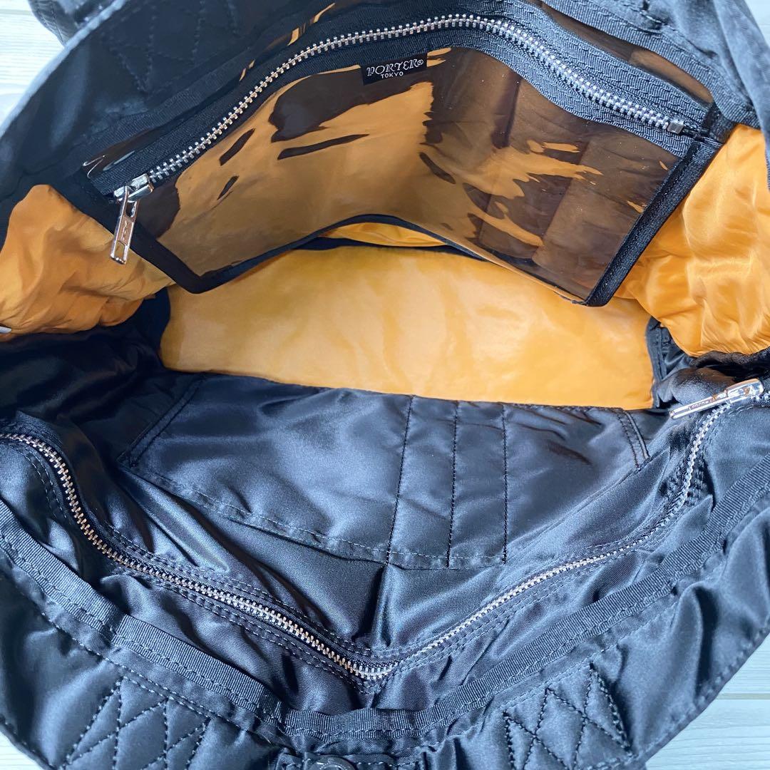 1089【極美品】PORTER ポーター トートバック タンカー A4収納可 黒
