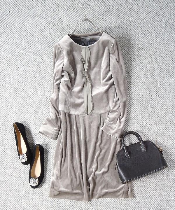 ☆美品☆ UNDICI NOVE ベロアワンピーススーツ