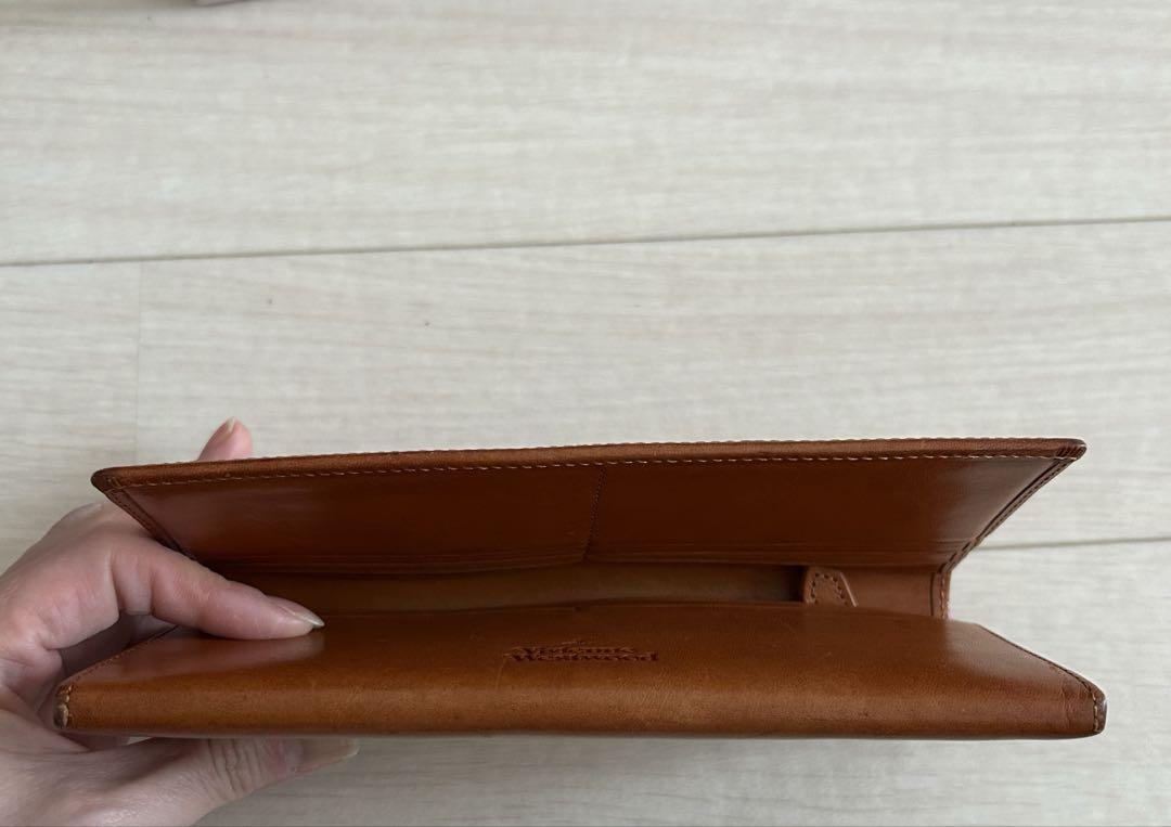 美品vivienne Westwoodヴィヴィアンウエストウッド長財布 キャメル