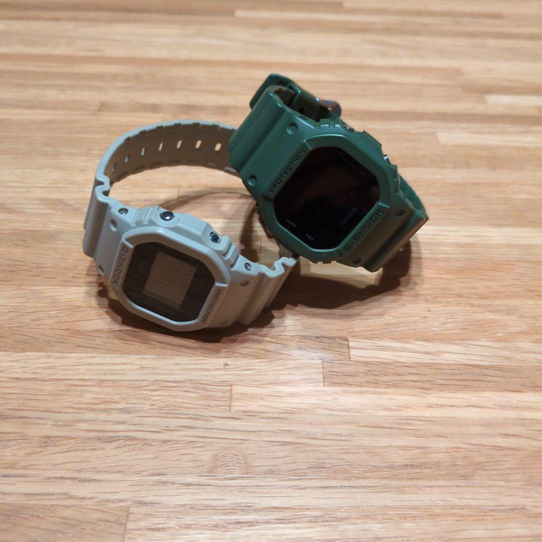 CASIO G-SHOCK デジタル腕時計 カーキ＆オリーブ