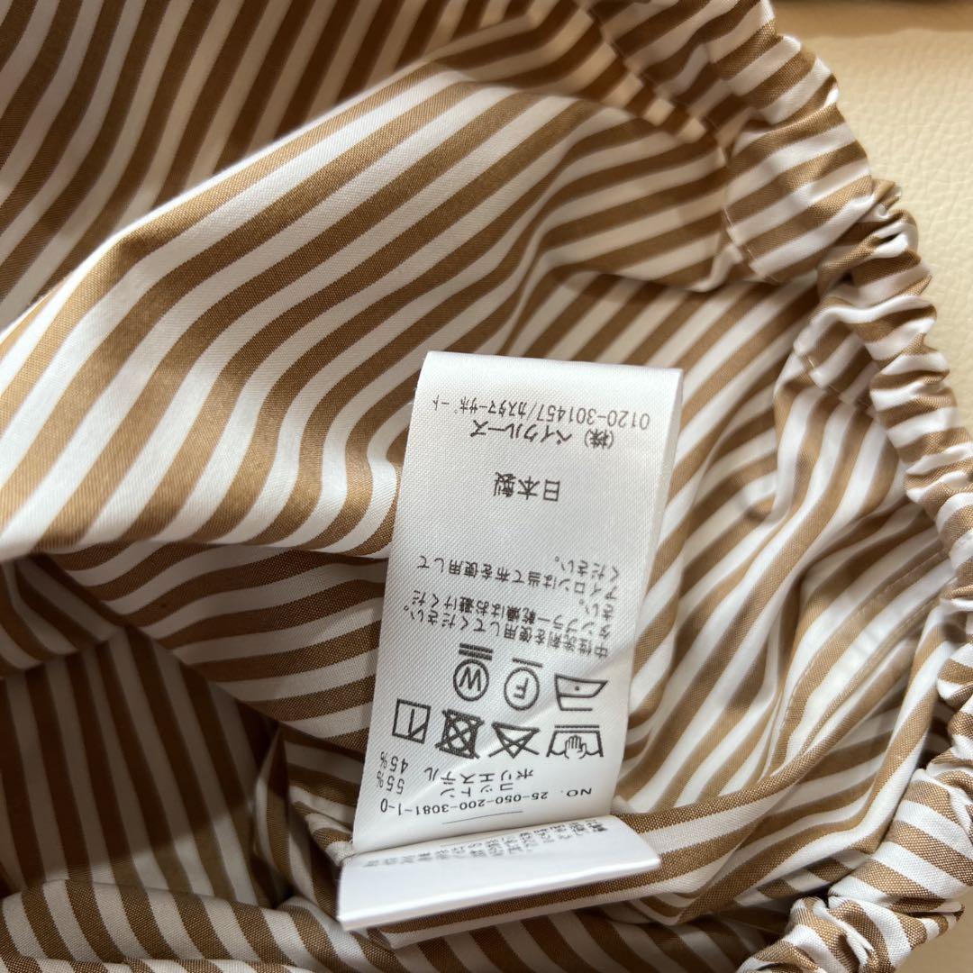 完売品✨25SS スピックアンドスパン CO/PEストライプヘム