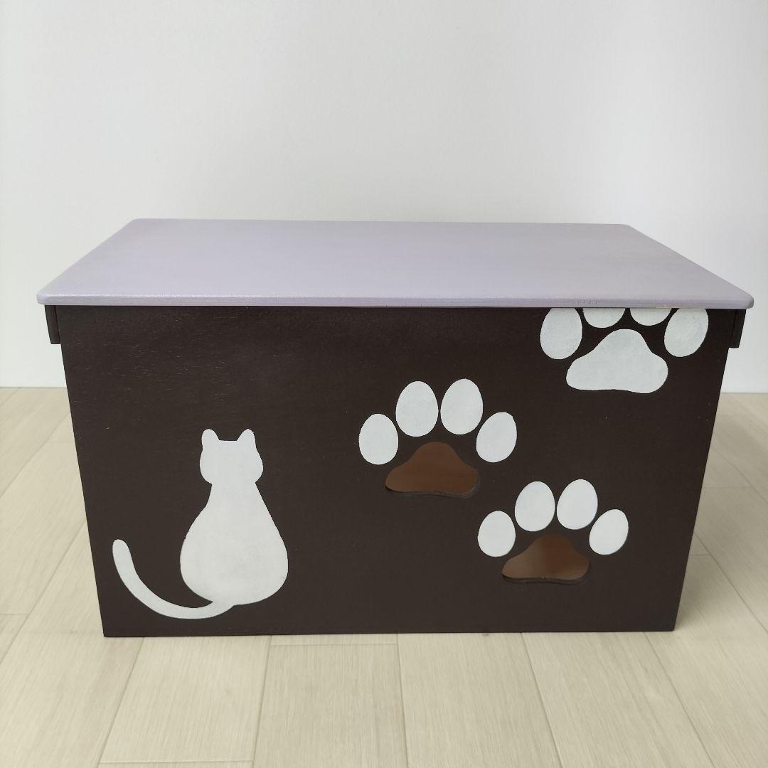 114《キャットハウス》りんご箱 猫 ネコ ペット 木箱 トイレ