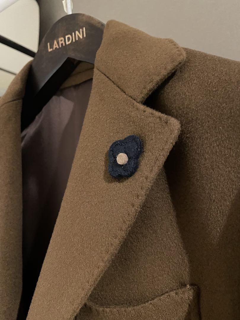LARDINI【ラルディーニ】 シングルチェスターコート　未使用　ブラウン