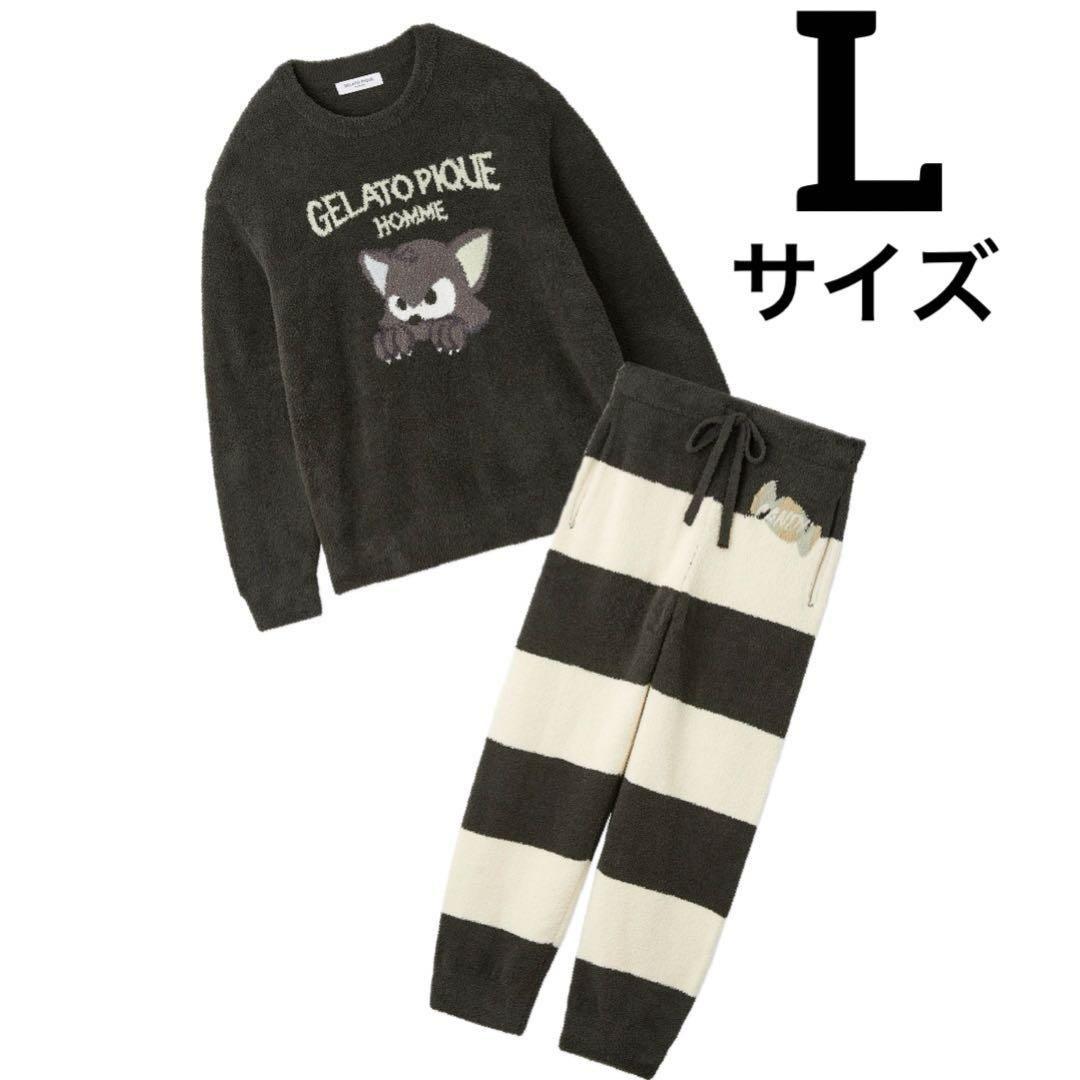 ジェラートピケ キャットジャガードプルオーバー ロングパンツ メンズLL gelato pique