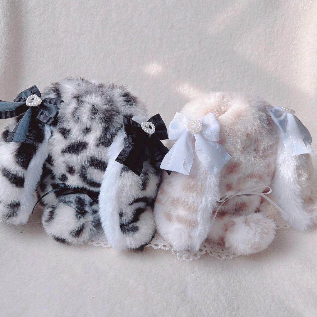 ぬい服 12cm ちびぐるみ 着ぐるみ おすわり お座り 垂れ耳うさぎセット