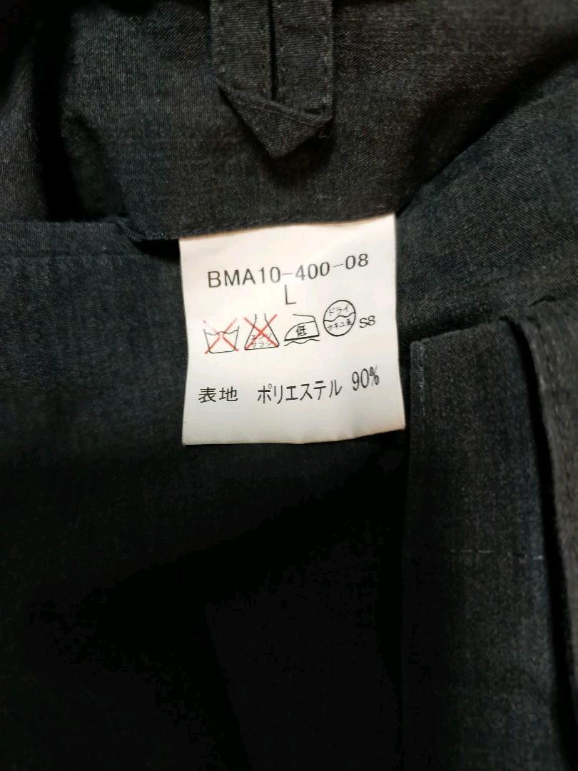 BURBERRY　BLACK　LABEL　メンズ　ステンカラーコート　ブラック