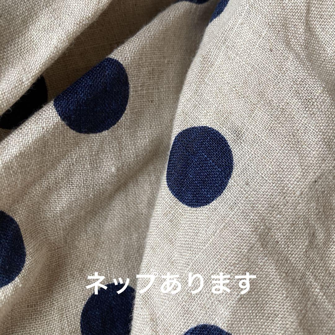 そら。さま専用♡【未使用】dahl'ia袖口シャーリング麻ドットプルオーバ日本製 そら。さま専用♡【未使用】dahl'ia袖口シャーリング麻ドット