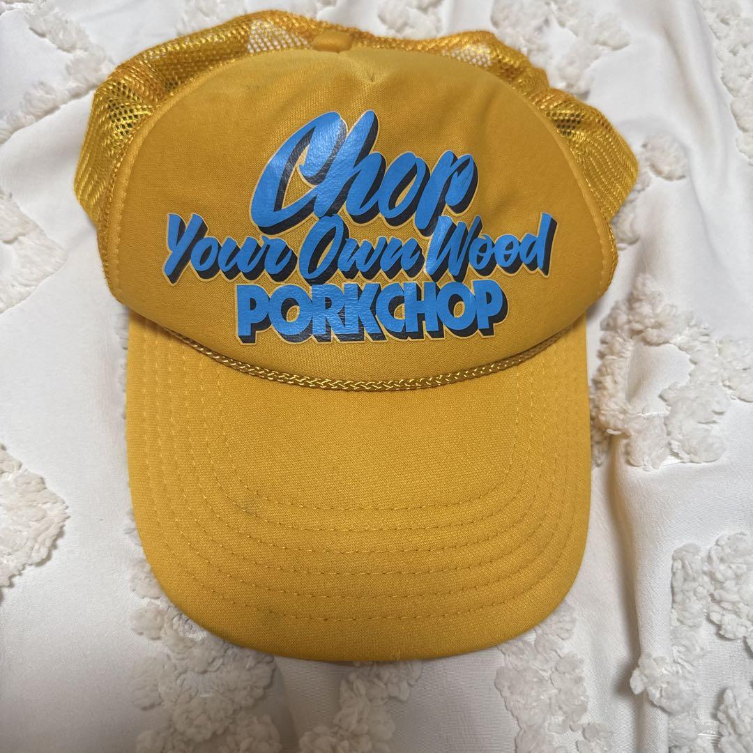 イエローメッシュキャップ Chop Your Own Wood PORKCHOP