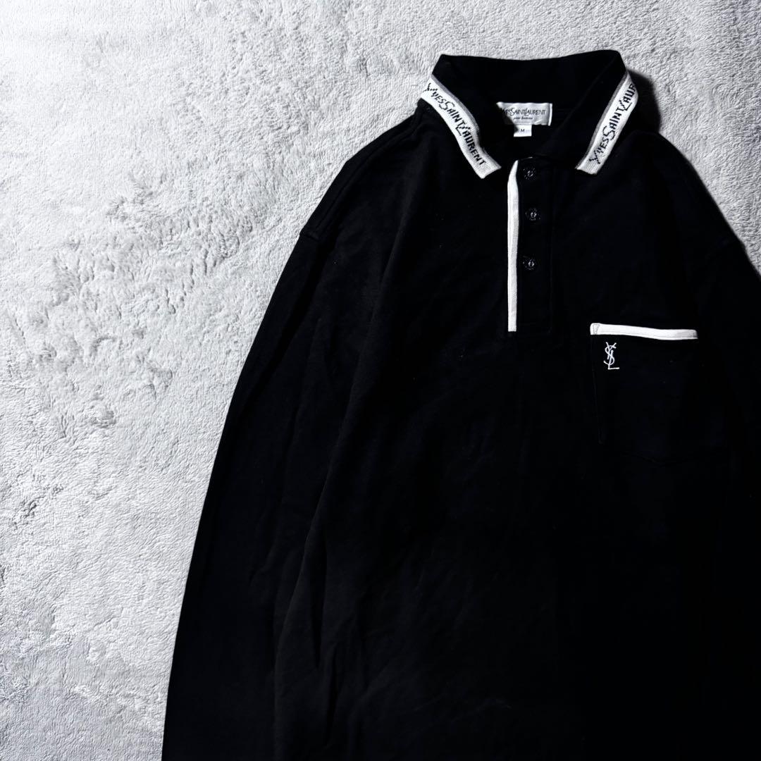【即購入OK】YVES SAINT LAURENT 長袖ポロシャツ　サイズM