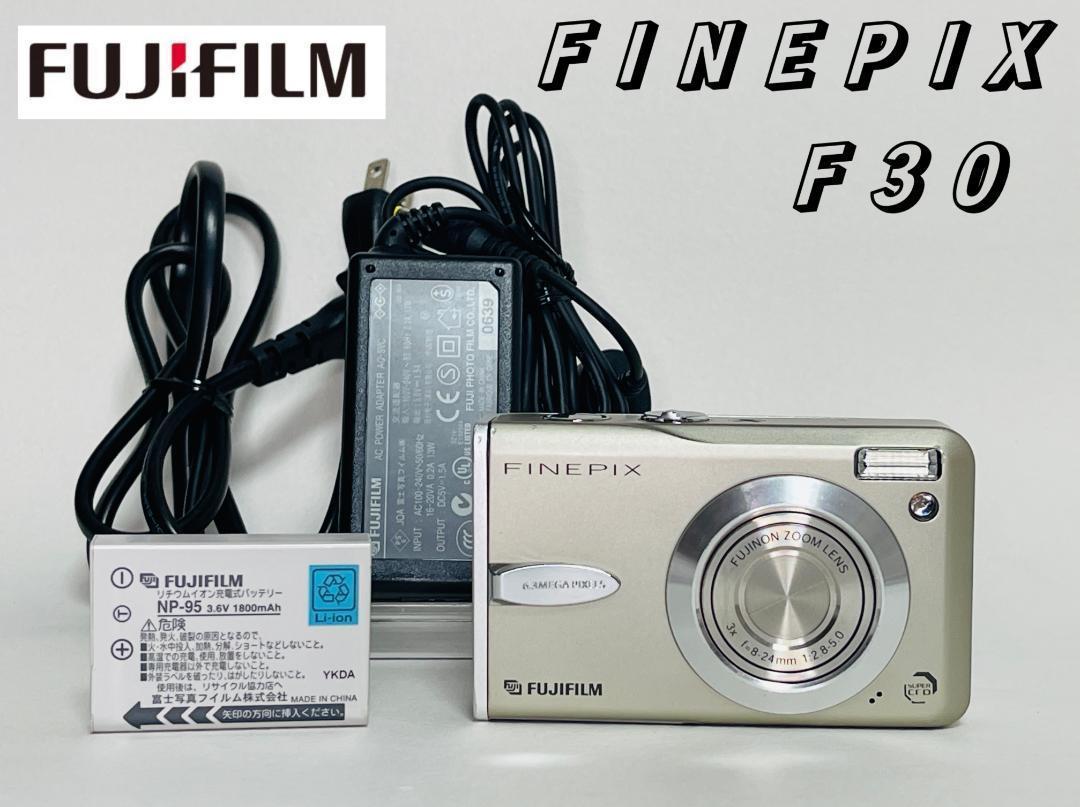 【ケース付き】FUJIFILM FINEPIX F30 ゴールド FUJIFILM Finepix F30 ゴールド バッテリー・ACアダプター付