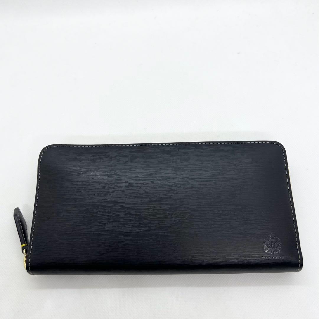 新品未使用】タケオキクチ 型押しレザー ラウンドファスナー長財布