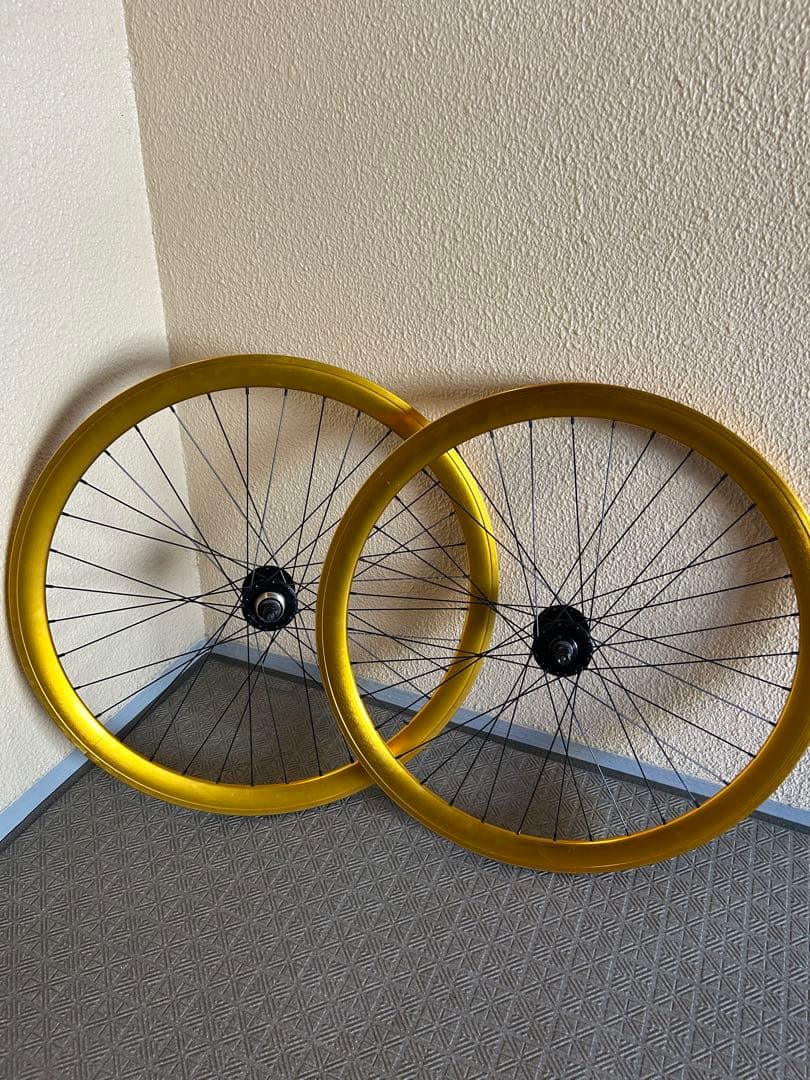 SE BIKES LAGER ゴールド 完組ホイールセット