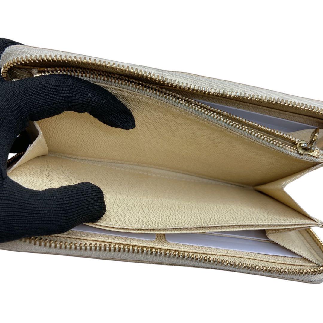 【美品】LOUIS VUITTON ダミエ長財布 ジッピーウォレット☆鑑定済み