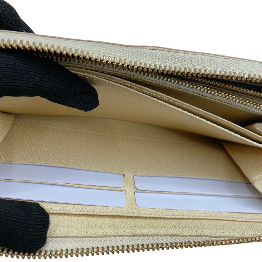 【美品】LOUIS VUITTON ダミエ長財布 ジッピーウォレット☆鑑定済み