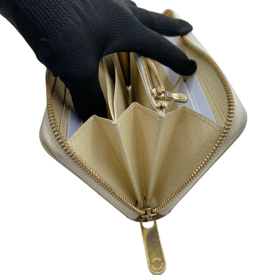 【美品】LOUIS VUITTON ダミエ長財布 ジッピーウォレット☆鑑定済み