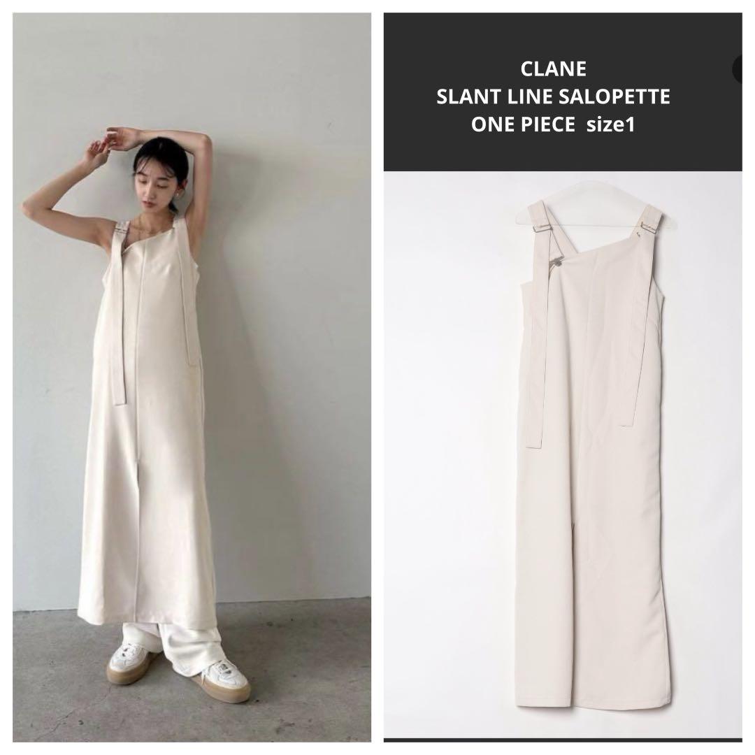 23SS✨CLANE クラネ スラントラインサロペットワンピース 23SS✨CLANE クラネ スラントラインサロペットワンピース - メルカリ
