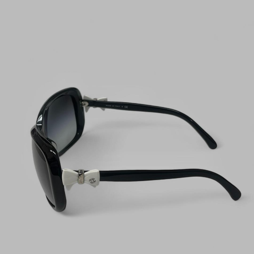 【美品】CHANEL サングラス 5171-A ココマーク リボン