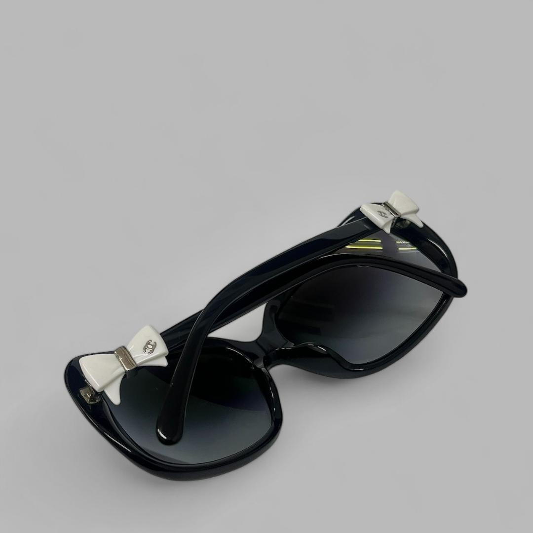 【美品】CHANEL サングラス 5171-A ココマーク リボン