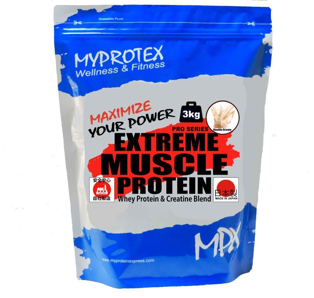 国産 ホエイプロテイン 3kg マイプロテック プロテイン バニラ味 XT