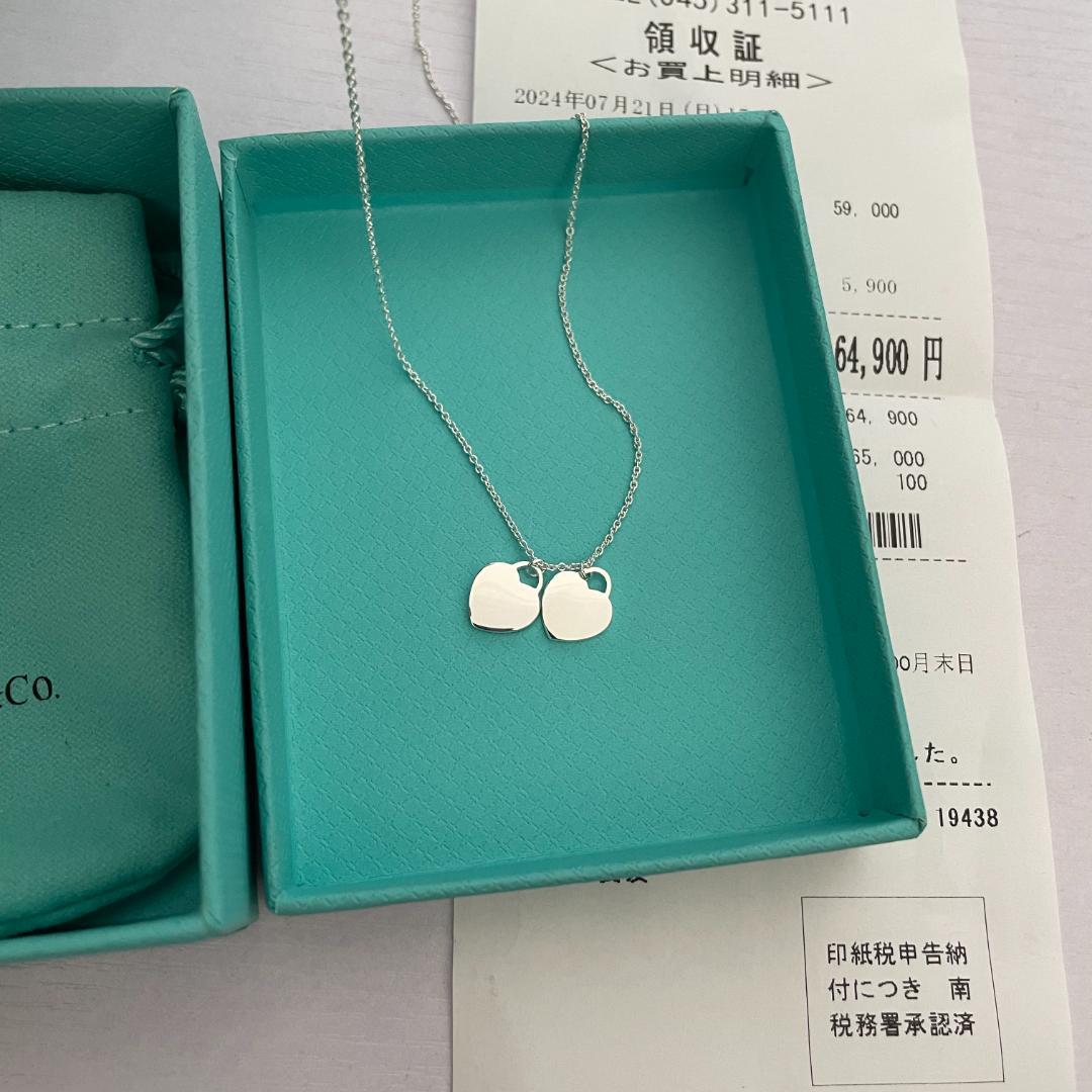 Tiffany & Co. ハートネックレス 【専用袋と箱付】