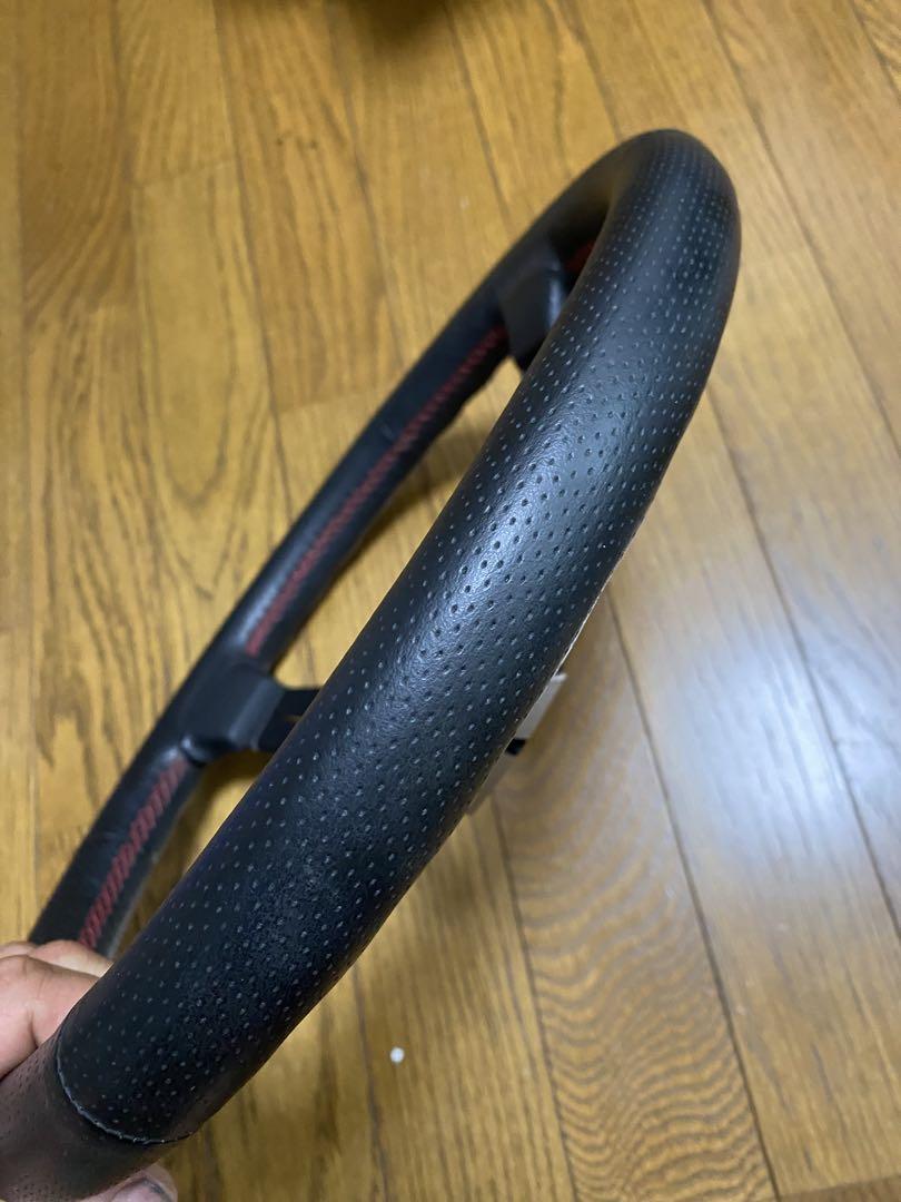 専用ナルディ  タイプラリー 35パイ 正規品 ディープコーンレザーステアリング