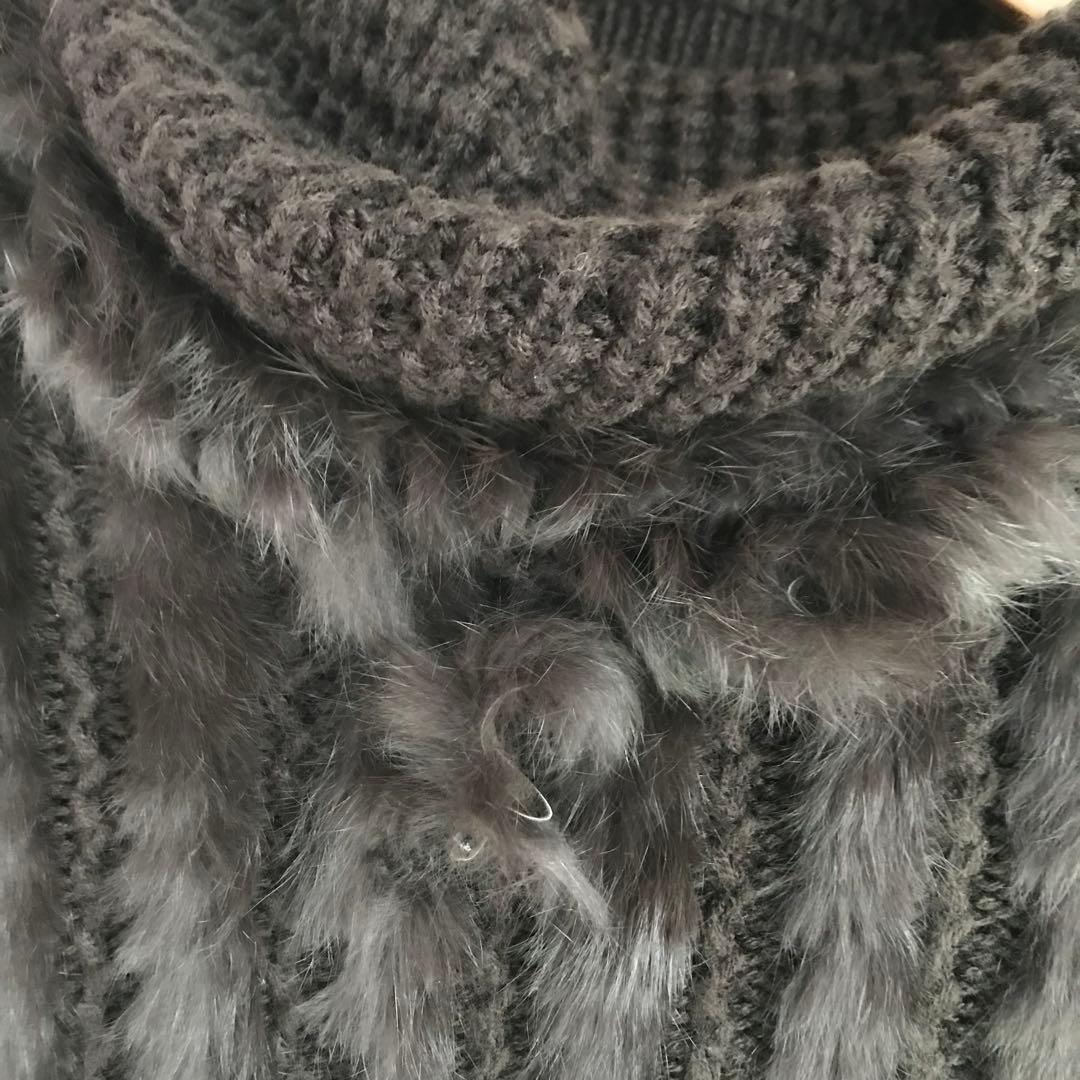 月末 BARNEYS NEWYORK ラビットファー ポンチョFREE SIZE・BARNEYS NEW YORK WWW_SMP1DAWEKUDUS_SCH_ID