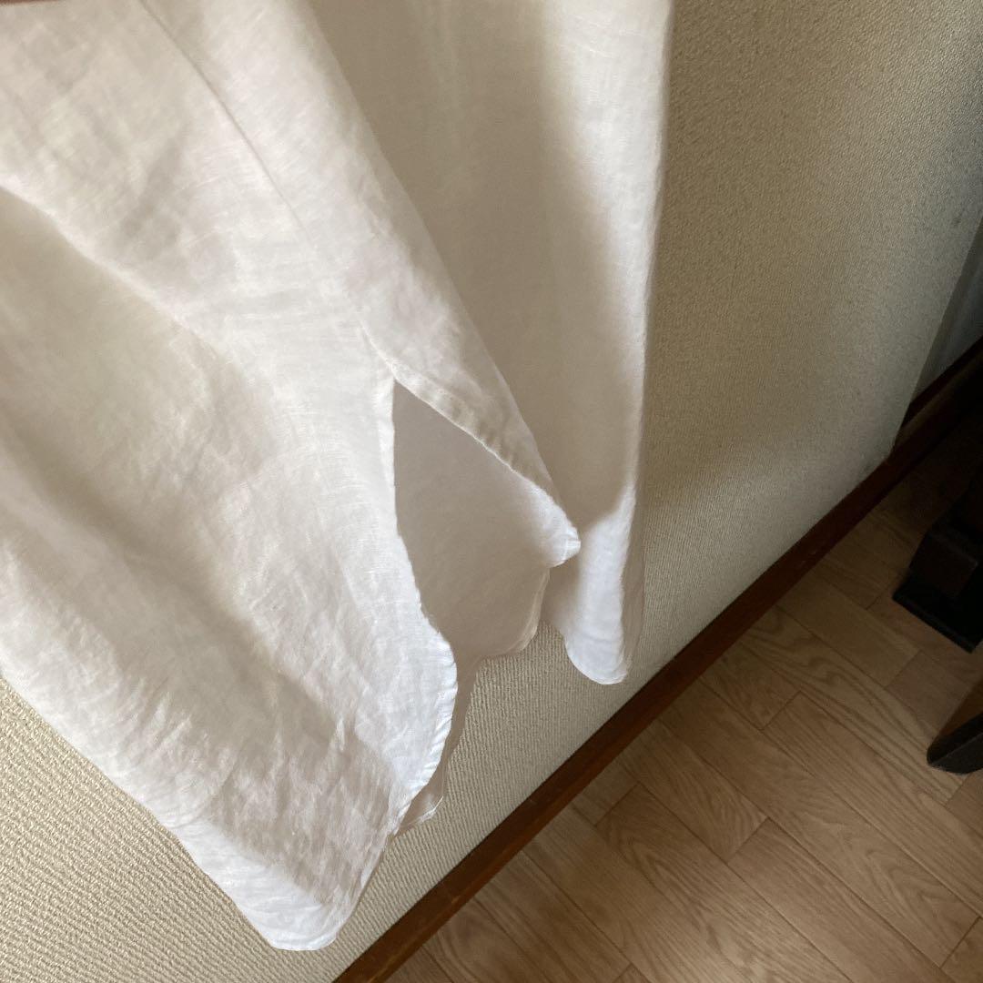 麻ロングワンピース