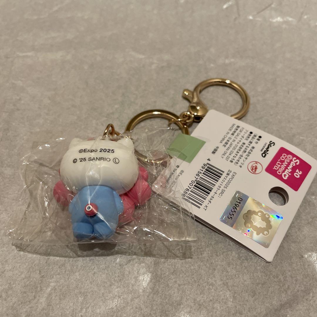ミャクミャク キティ なりきり キーホルダー ハローキティ 立体