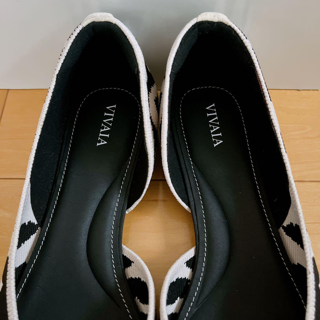 新品 VIVAIA Melia 2.0ポインテッドトゥ Vカットフラットシューズ