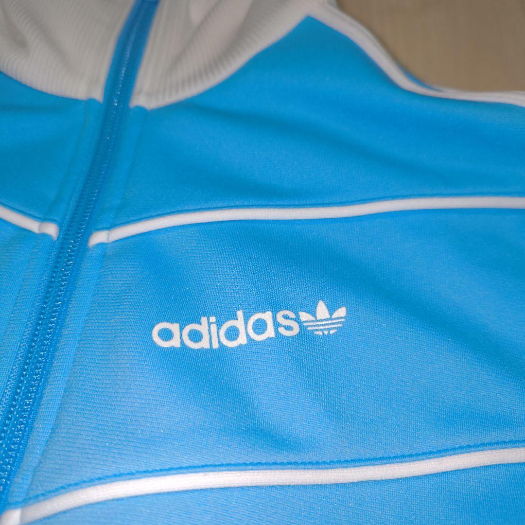 水色 00s adidas トラックジャケット バイカラー Mサイズ - メルカリ