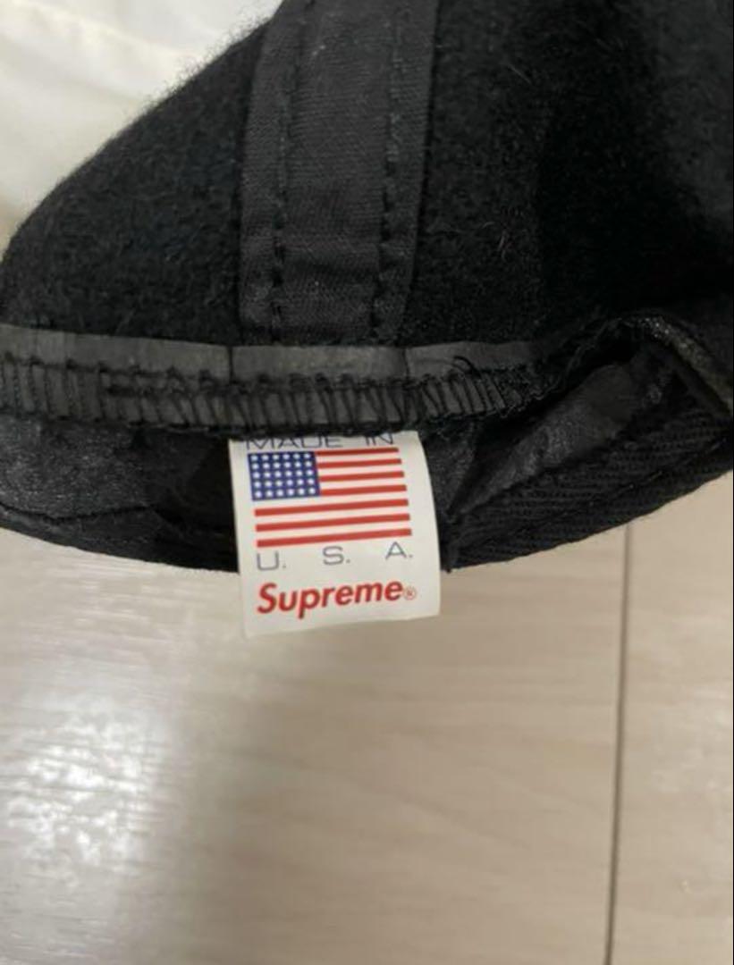 Supreme ブラックウールキャップ