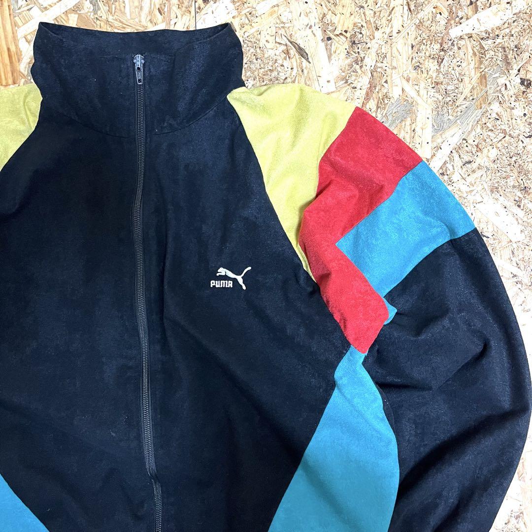 90s OLD PUMA track jacket ベロア