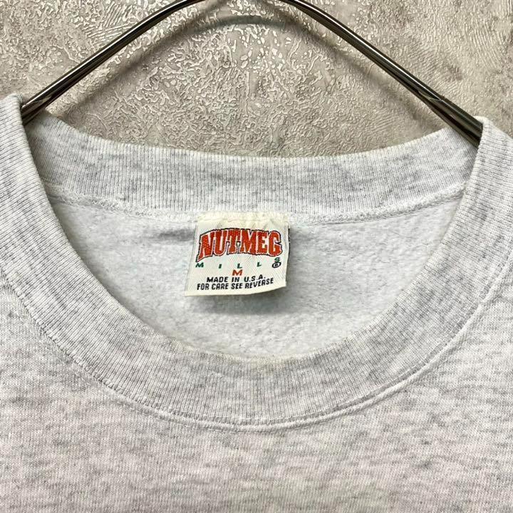 【レアL☆USA製90s】NFL パンサーズ 刺繍スウェットトレーナー ホワイト