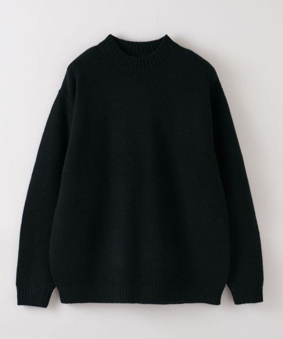 スティーブンアラン⭐︎ハミルトンラムズウールモックネックニット ブラック 美品