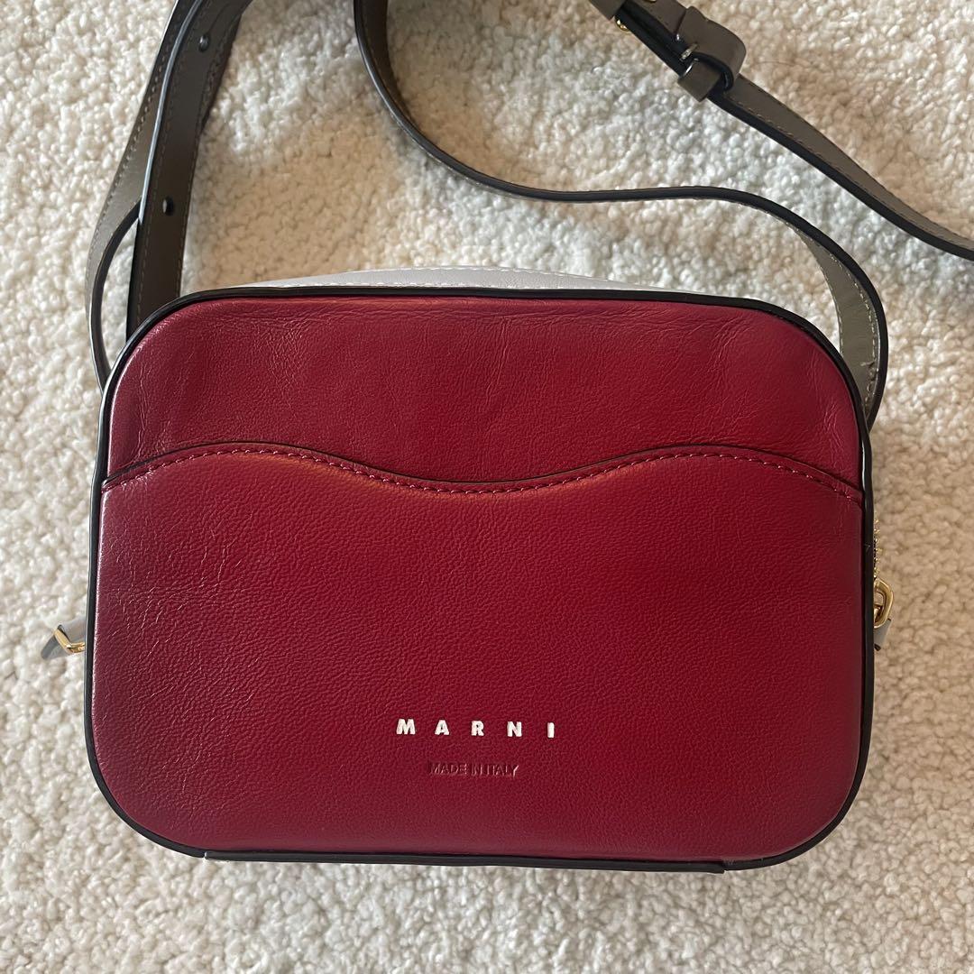 美品 marni マルニ ショルダーバッグ バイカラー ミニポシェット