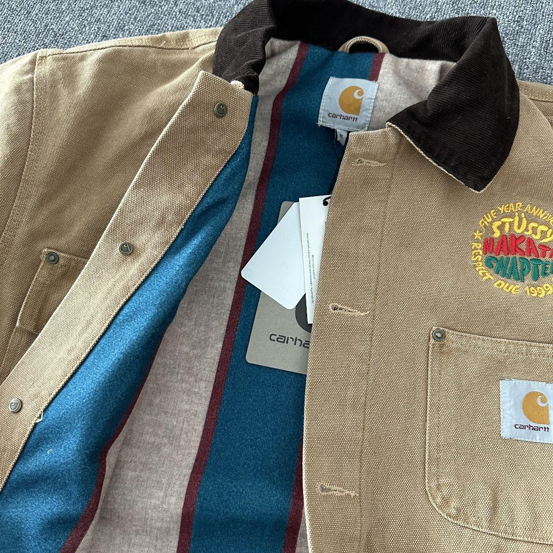 old stussy carhartt hakata カバーオール サイズL old stussy carhartt hakata カバーオール サイズL - メルカリ