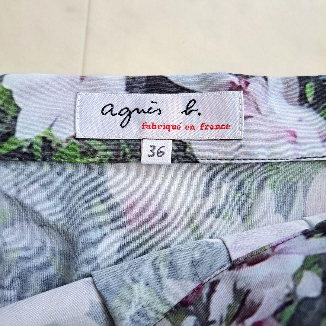 【希少】agnès b. アニエスベー 転写プリント スカート 36