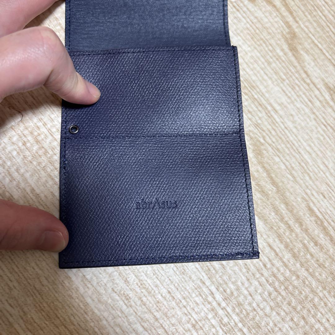 【りょう】abrAsus アブラサス　ネイビー　小さい財布