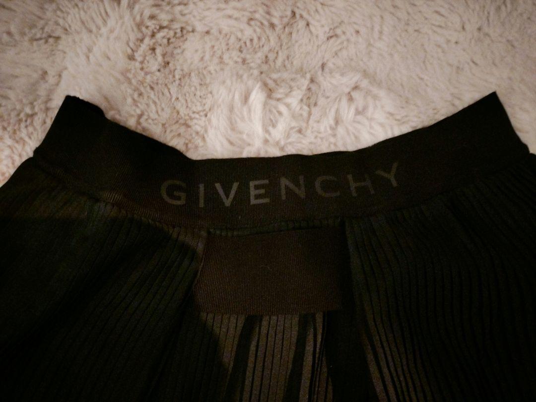 韓国ブランド通販サイト 美品 GIVENCHY ジパンシー アシメトリー プリーツスカート ロゴ スカート